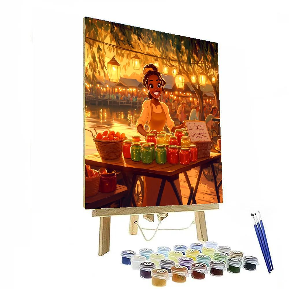 Tiana Market Day Paint by numbers kits
