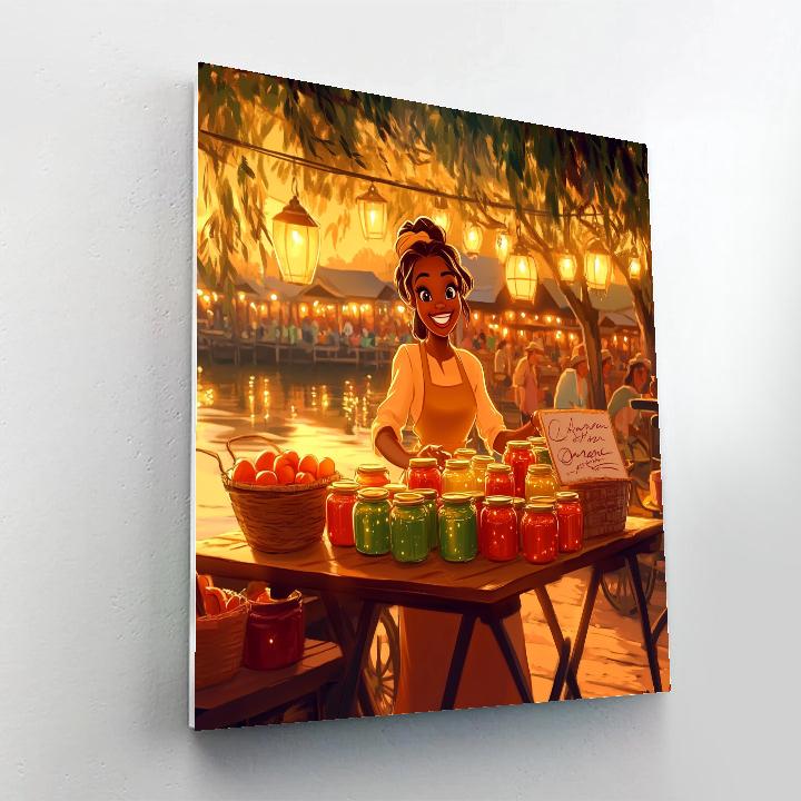 Tiana Market Day Paint by numbers kits