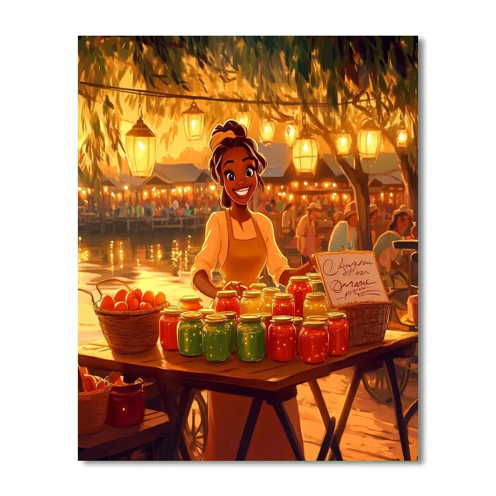 Tiana Market Day Paint by numbers kits