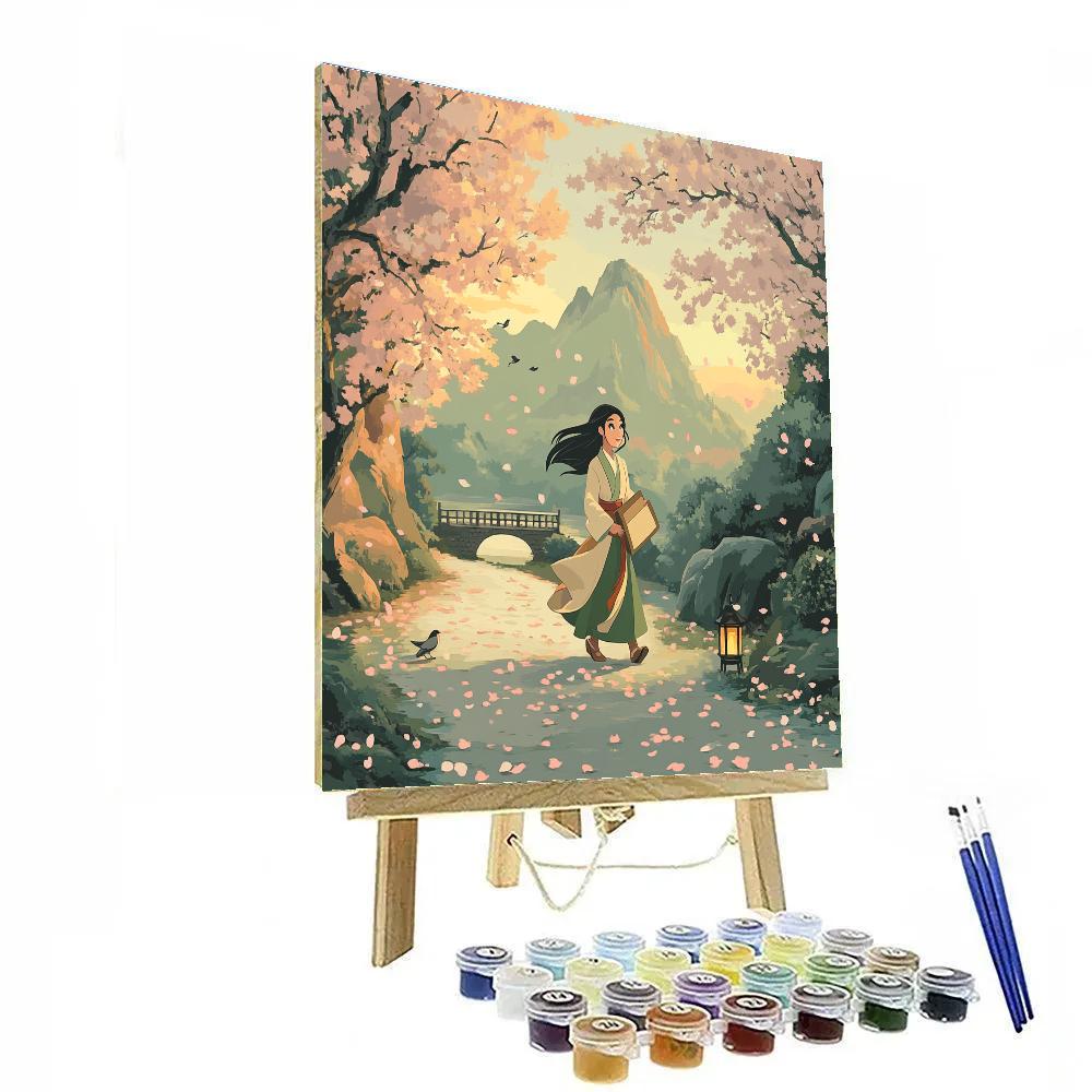 Mulan Courage Stroll DIY paint by numbers