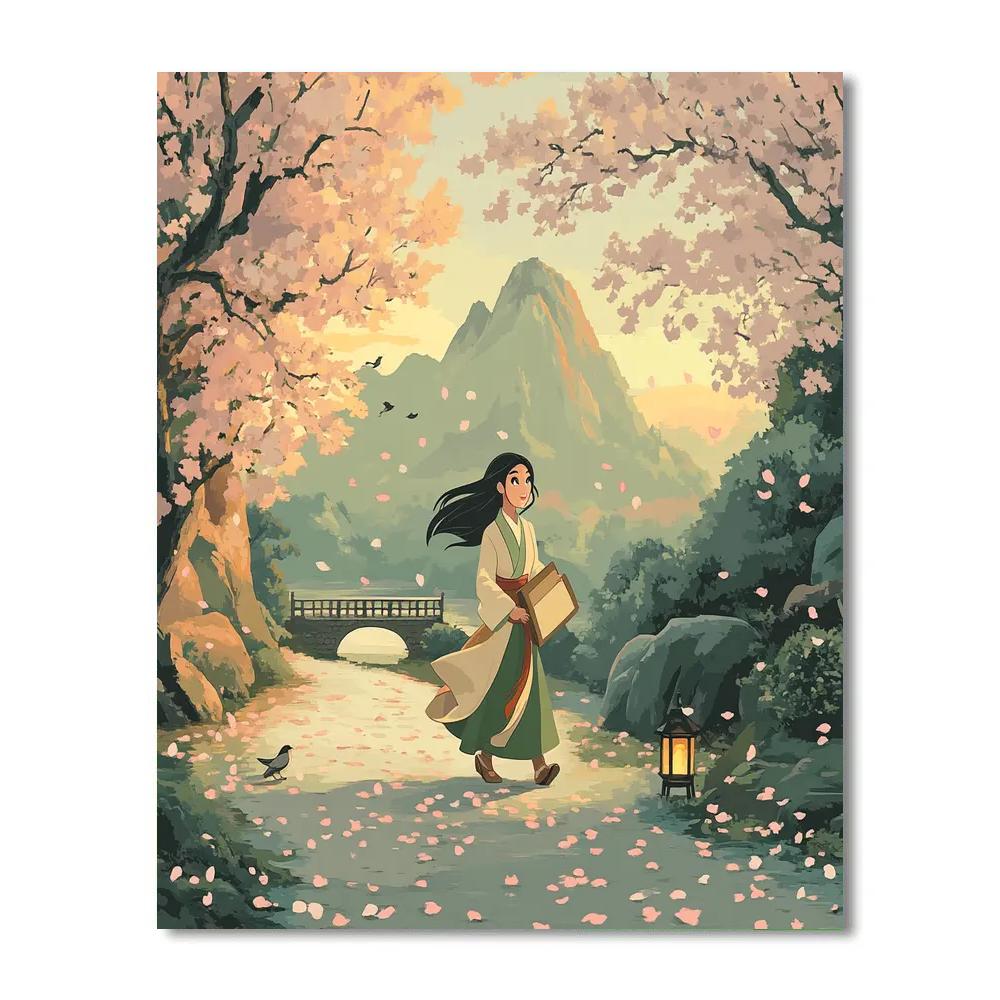 Mulan Courage Stroll DIY paint by numbers
