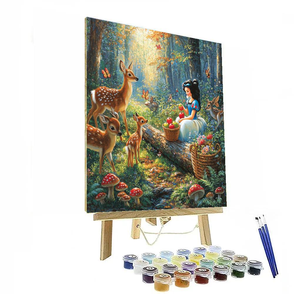 Snow White Forest Friends Paint by numbers kits