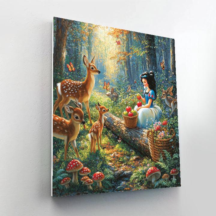 Snow White Forest Friends Paint by numbers kits