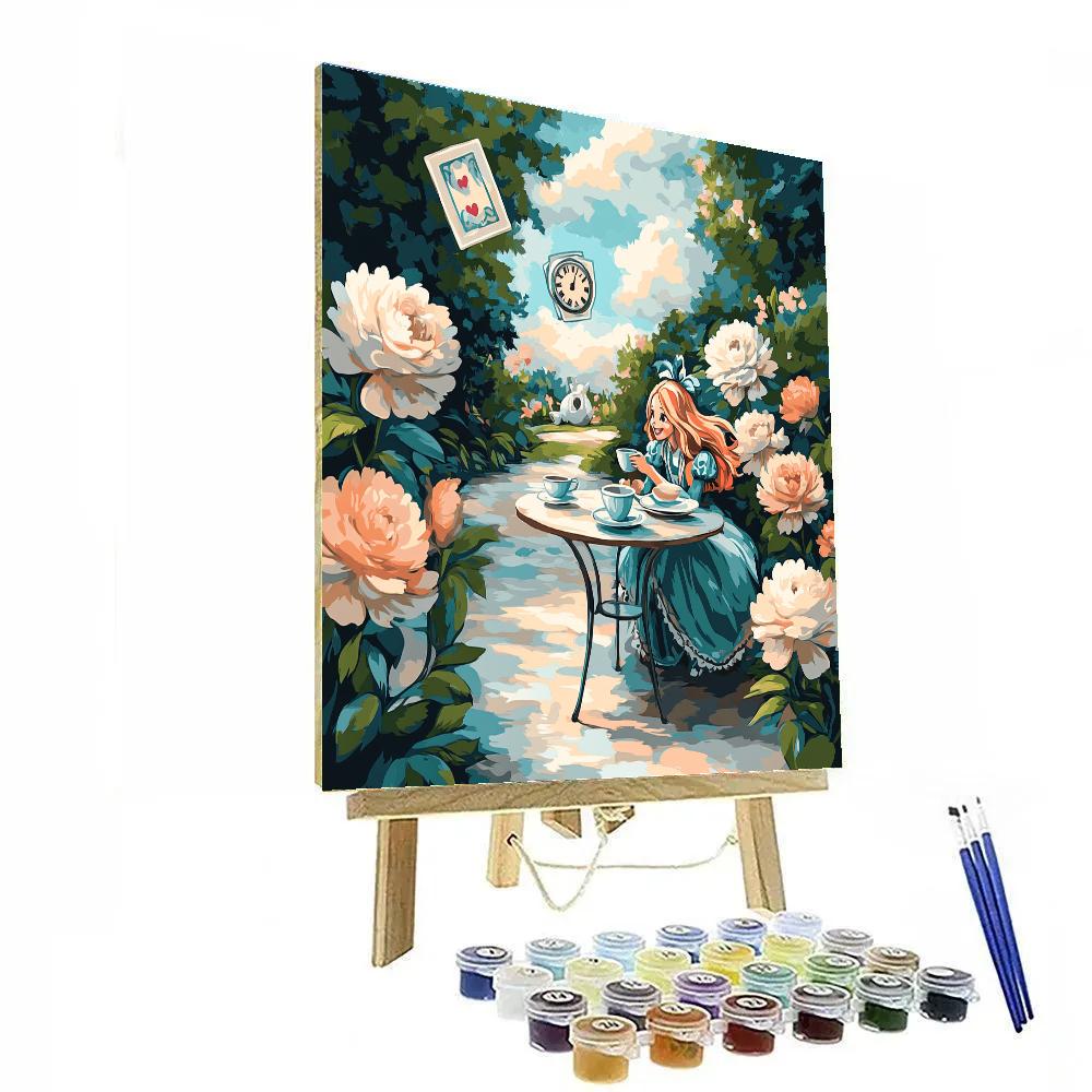 Alice Tea Garden paint by numbers