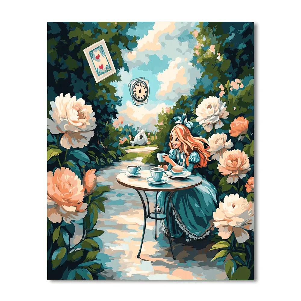 Alice Tea Garden paint by numbers