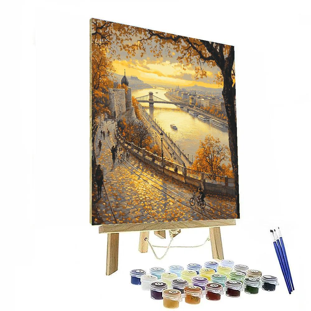 Gellert Hill Viewpoint, Budapest, Hungary paint by color