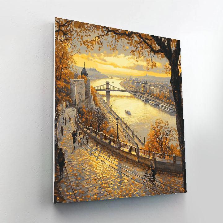 Gellert Hill Viewpoint, Budapest, Hungary paint by color