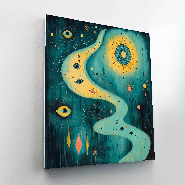 Joan Miró Inspired Dreaming Nebula Painting by numbers kit