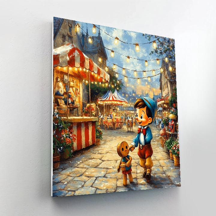 Pinocchio Puppet Fair Number painting
