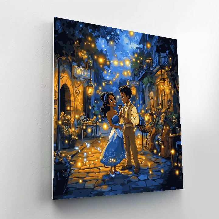 Tiana And Naveen Jazz Night DIY paint by numbers