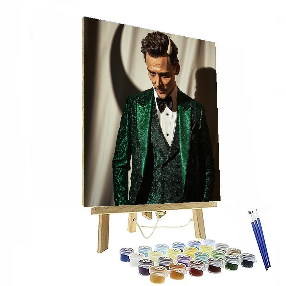 Tom Hiddleston: Whispering Mischief Of The Modern Loki DIY paint by numbers