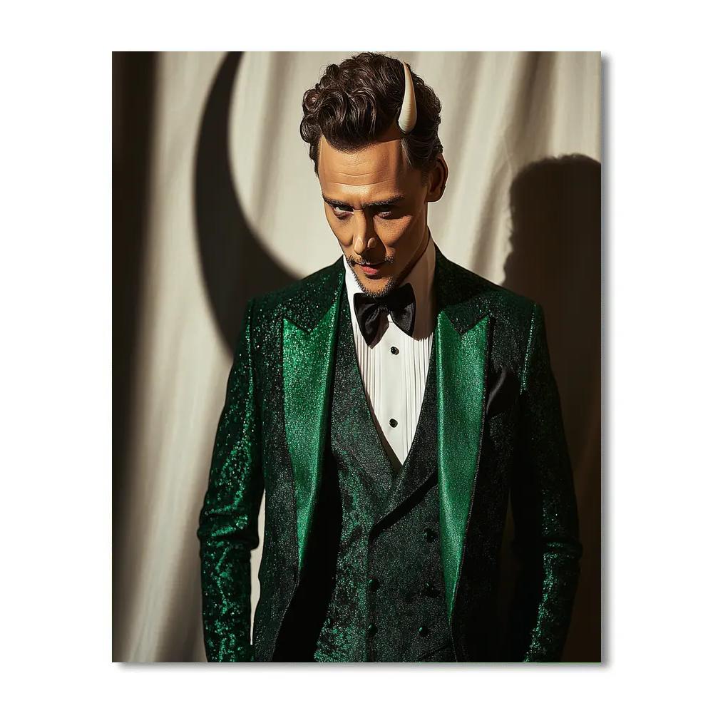 Tom Hiddleston: Whispering Mischief Of The Modern Loki DIY paint by numbers