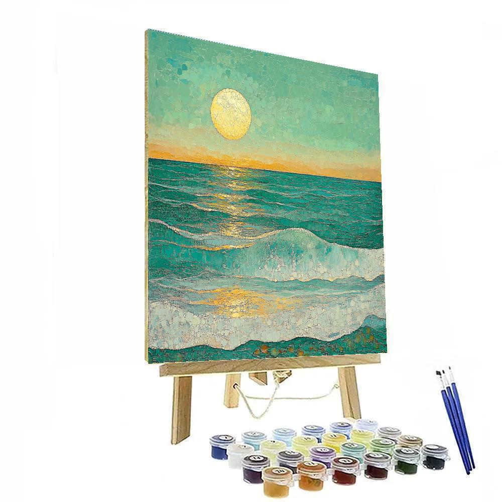 Georges Seurat Inspired Tidal Lightscape Paint by numbers kits