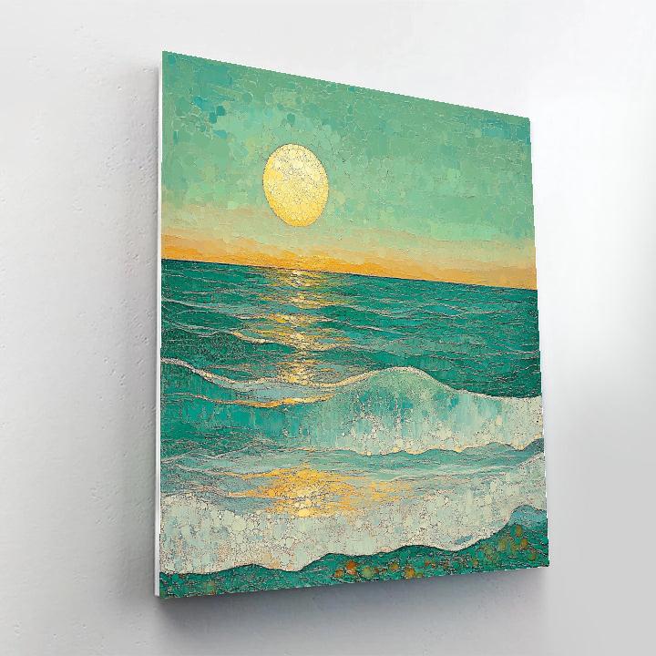 Georges Seurat Inspired Tidal Lightscape Paint by numbers kits