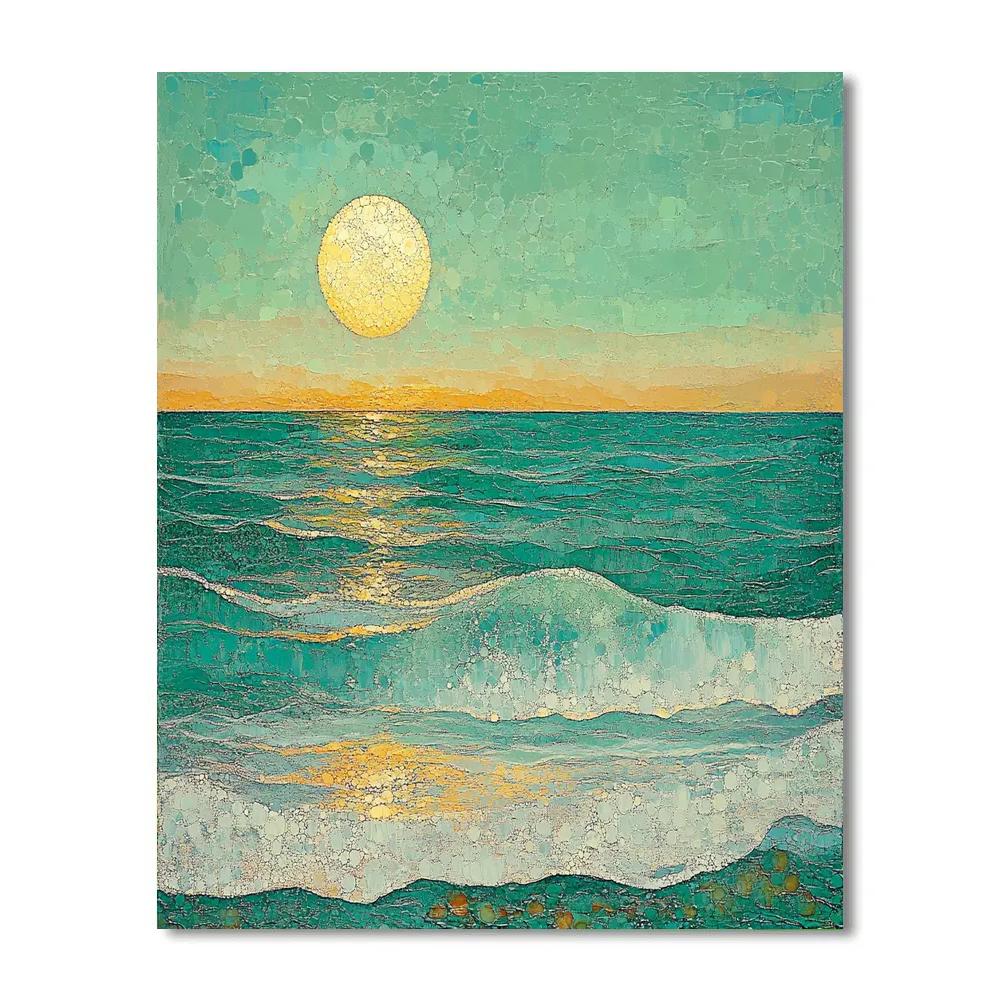 Georges Seurat Inspired Tidal Lightscape Paint by numbers kits