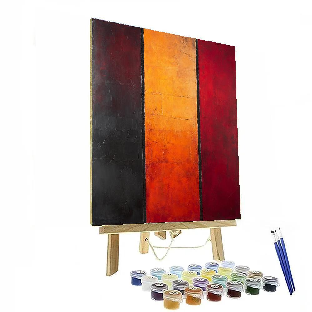 Mark Rothko Inspired Molten Silence paint by numbers