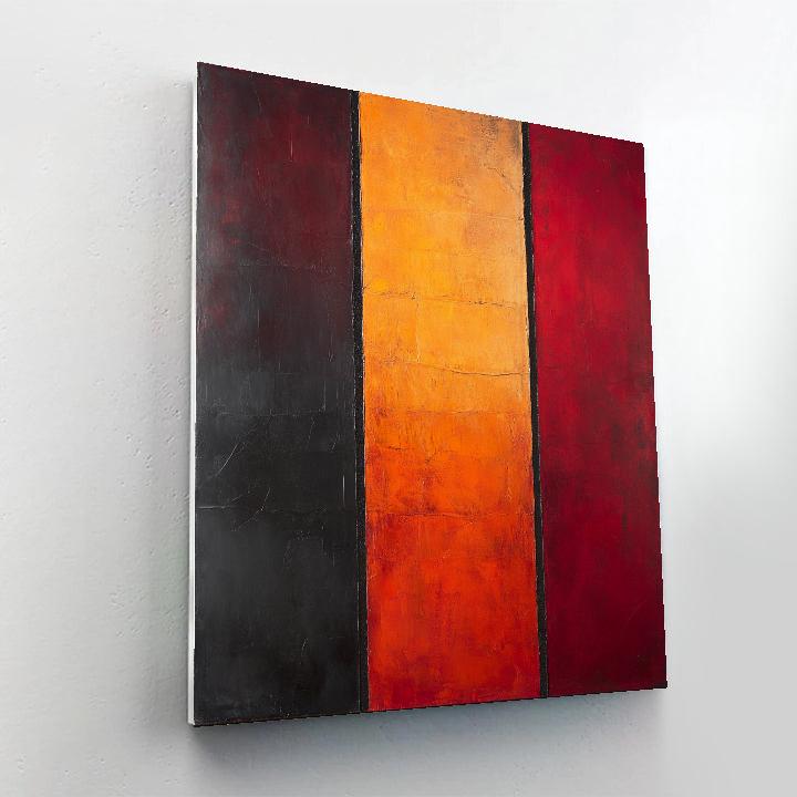 Mark Rothko Inspired Molten Silence paint by numbers