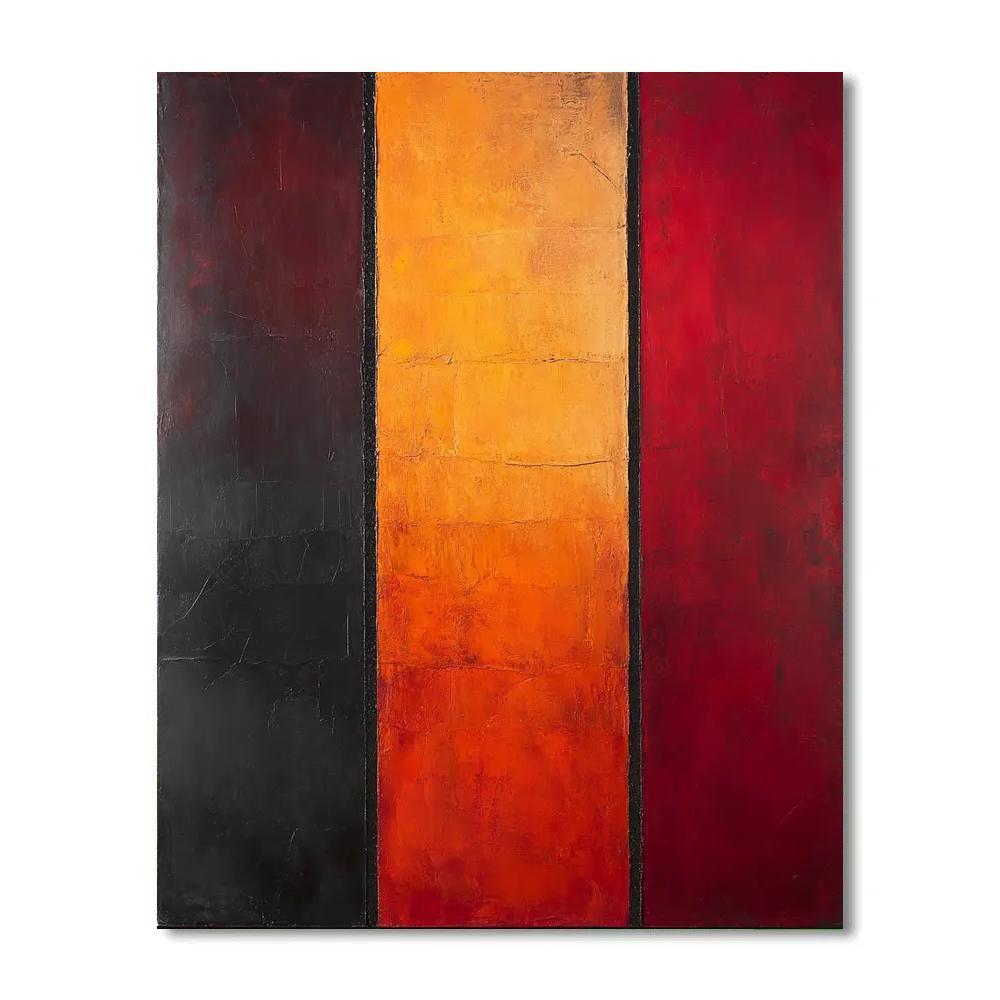 Mark Rothko Inspired Molten Silence paint by numbers