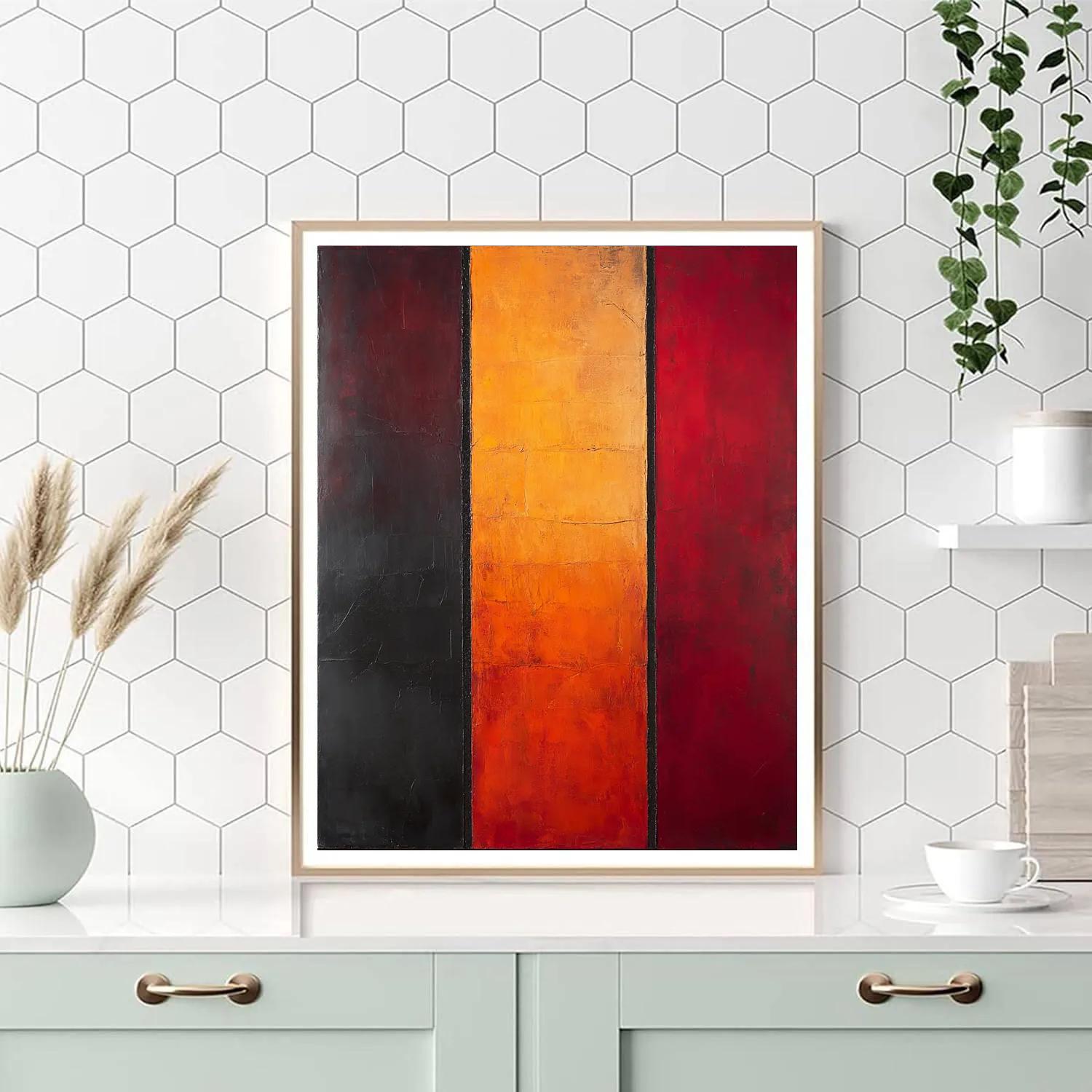 Mark Rothko Inspired Molten Silence paint by numbers