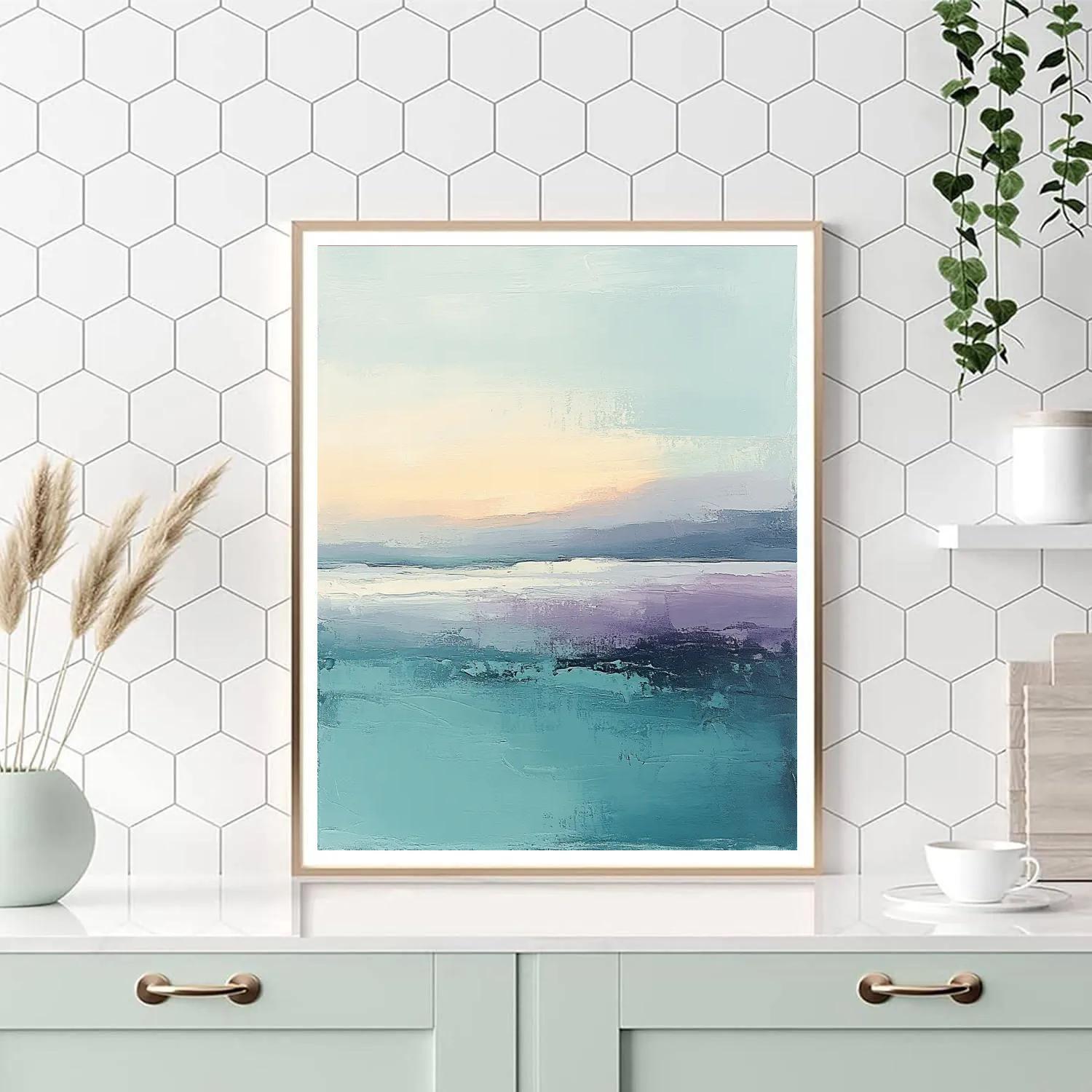 Mark Rothko Inspired Arctic Twilight Numbered painting kits