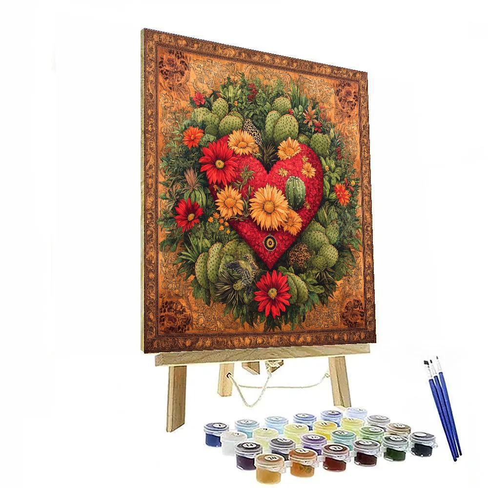 Frida Kahlo Inspired Resilience Garden Numbered painting kits