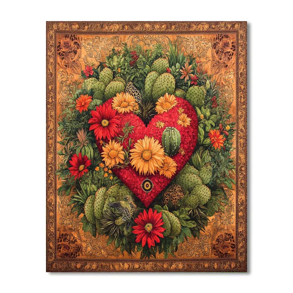 Frida Kahlo Inspired Resilience Garden Numbered painting kits