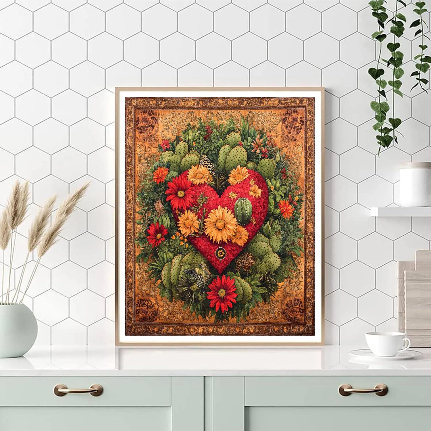 Frida Kahlo Inspired Resilience Garden Numbered painting kits