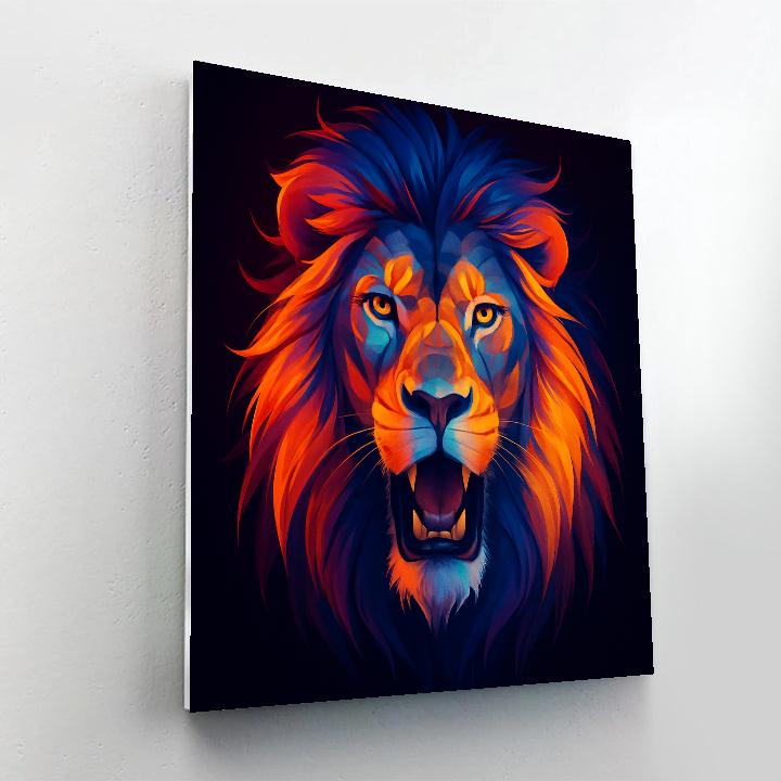 Radiant Lion Mosaic painting number kit