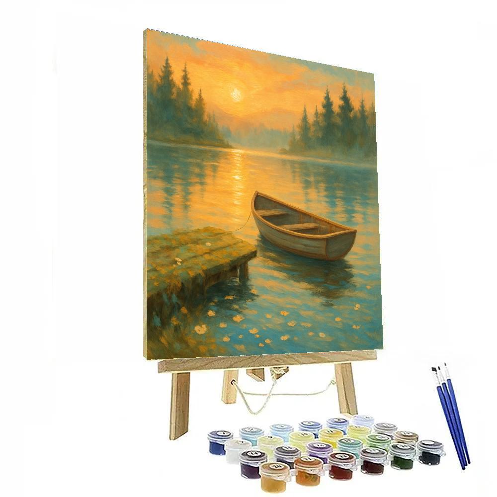 Sunrise Lake Haven DIY paint by numbers