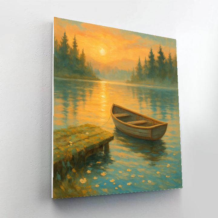 Sunrise Lake Haven DIY paint by numbers