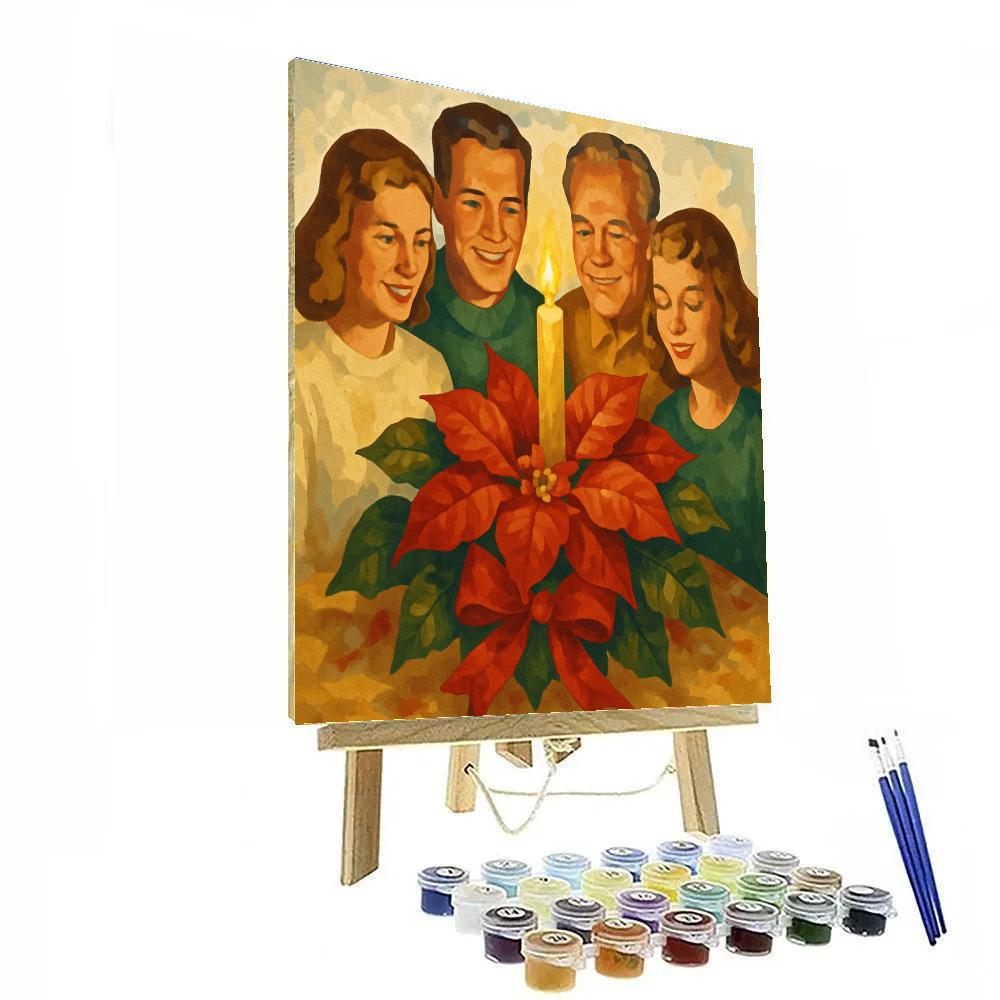 Poinsettia Ensemble Number painting