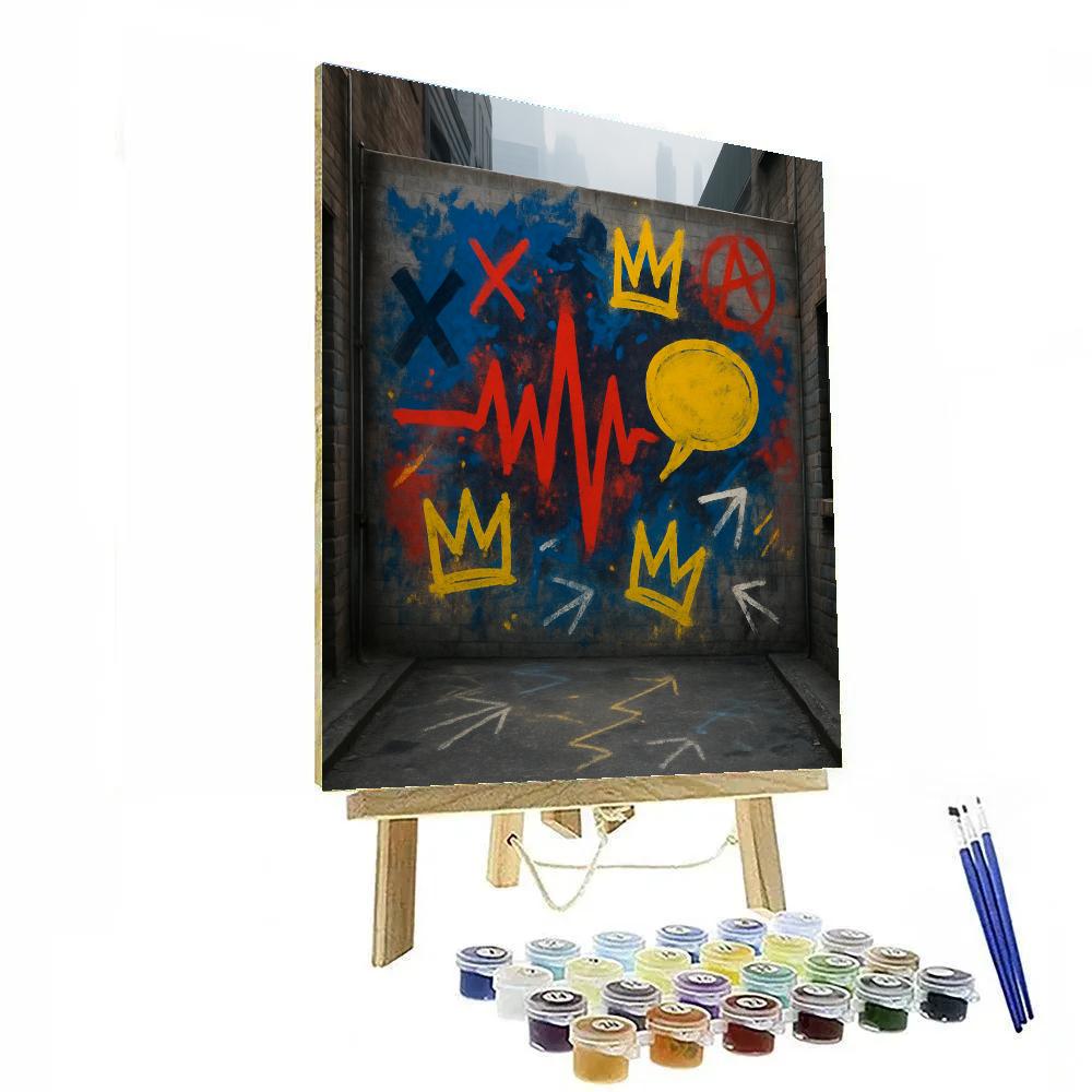 Basquiat City Rhythm Paint by numbers kits