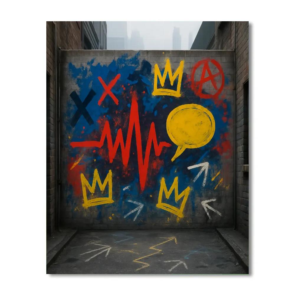 Basquiat City Rhythm Paint by numbers kits