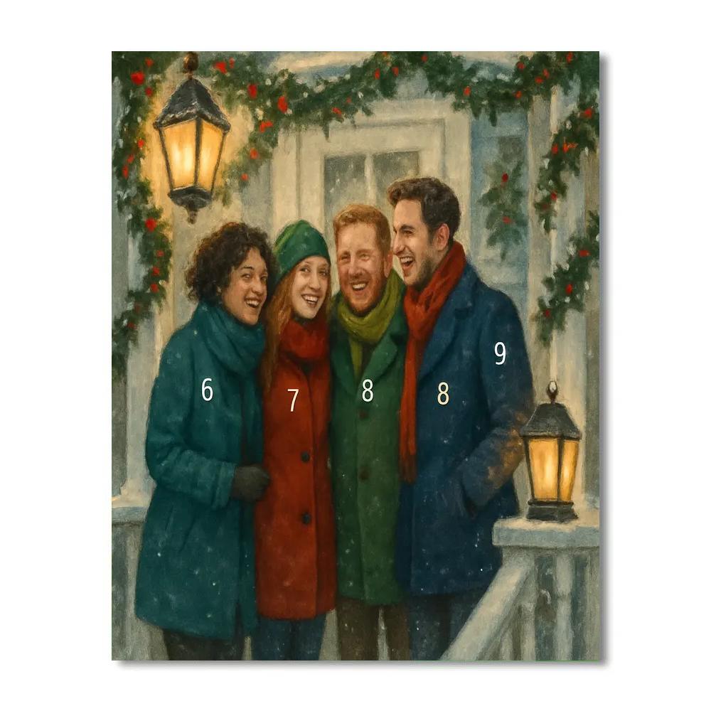 Frosted Porch Reunion DIY paint by numbers