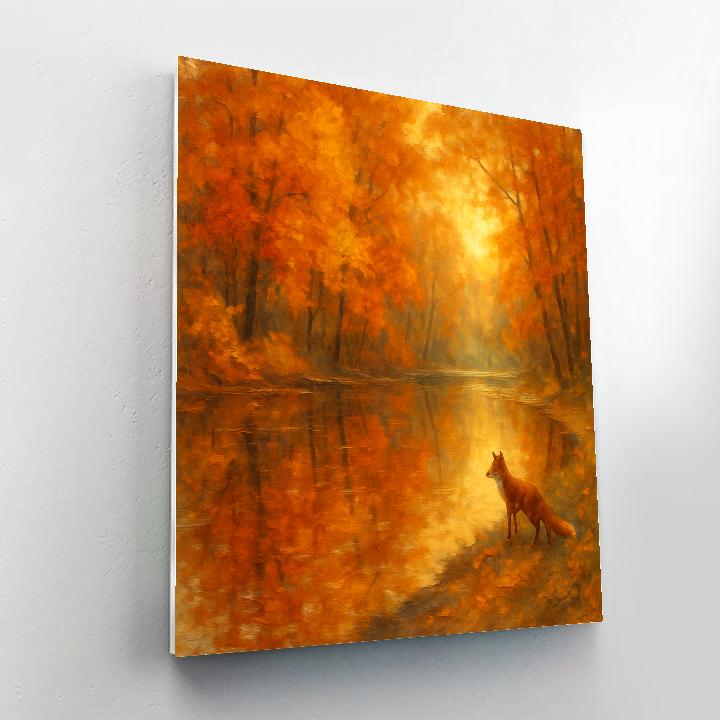 Autumn Reflections At Willow Point Paint by numbers art
