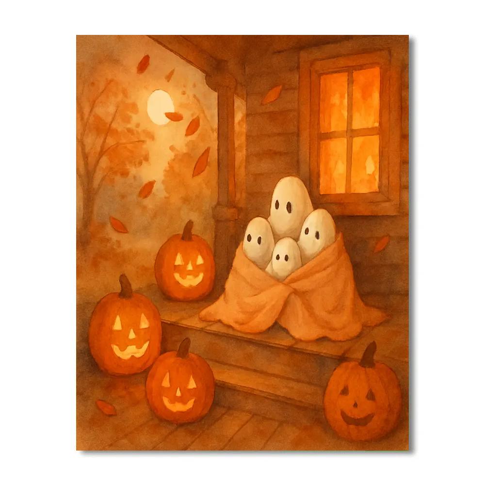 Porch Of Warm Autumn Tales Painting by numbers kit