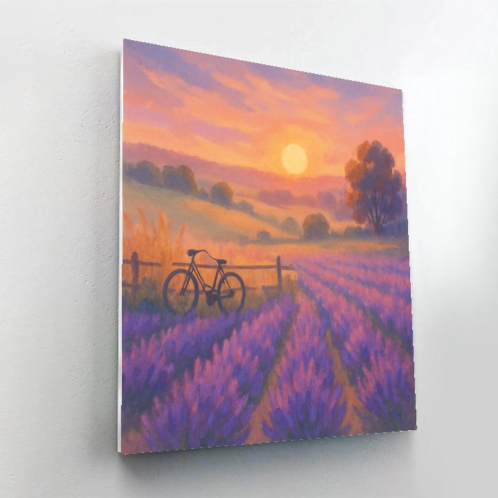 Lavender Meadow Sundown Numbered painting kits
