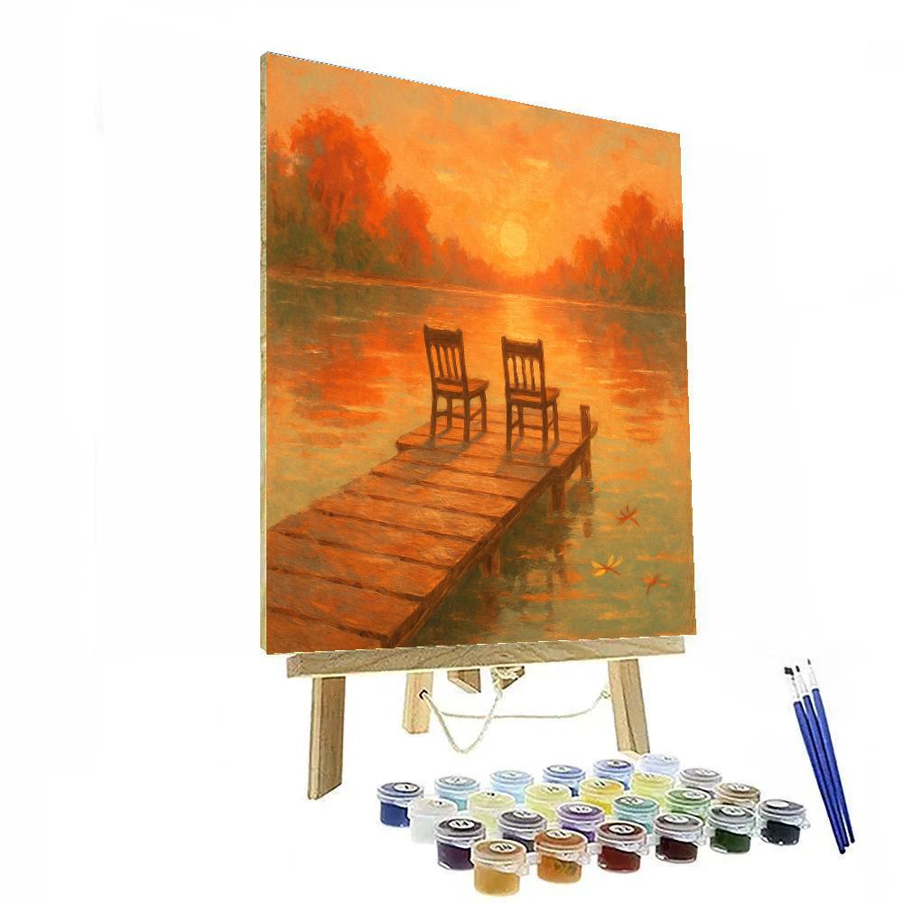 Golden Hour Dockside Dream paint by color
