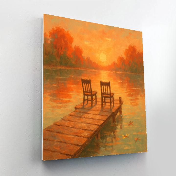 Golden Hour Dockside Dream paint by color