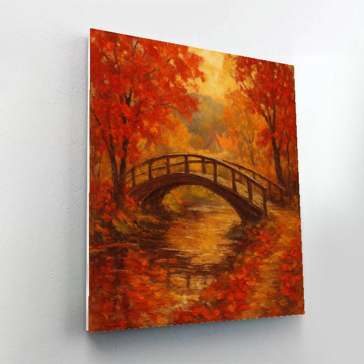 Crimson Maple Bridge Paint by numbers kits