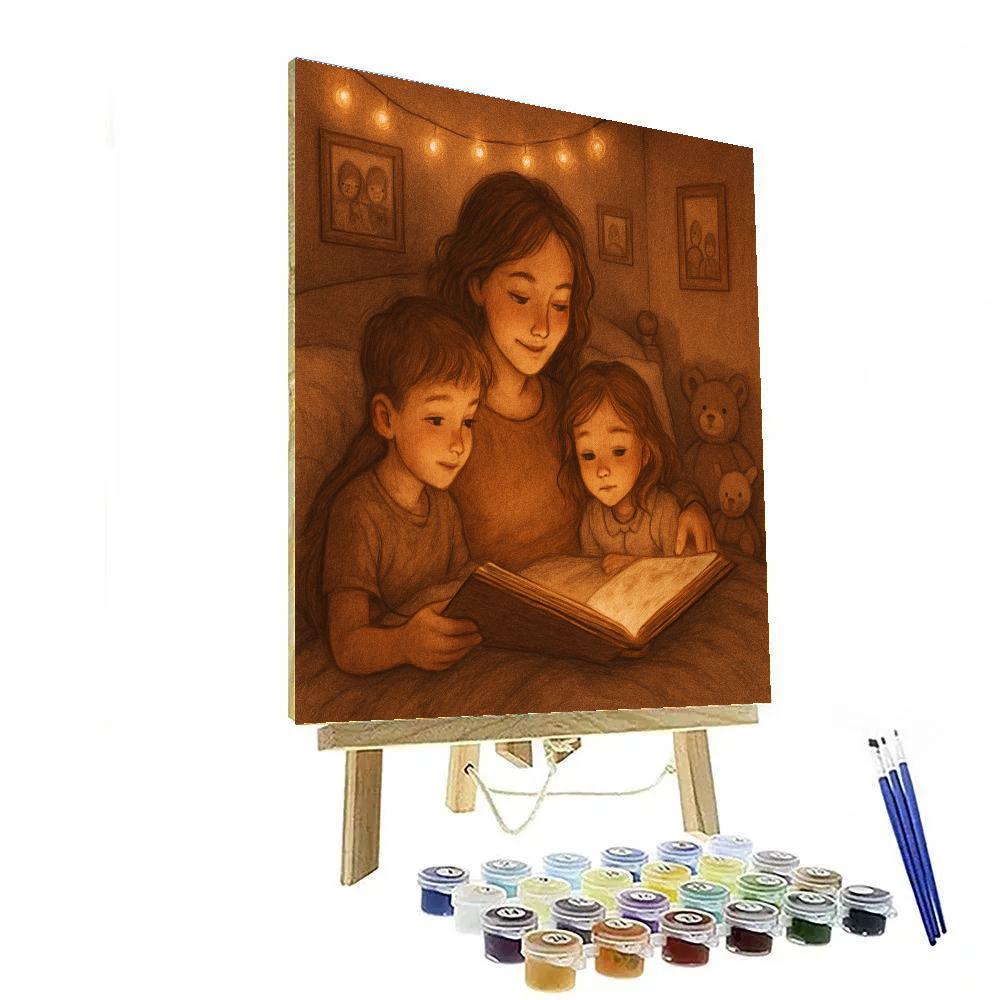 Bedtime Story Circle With Mom painting number kit