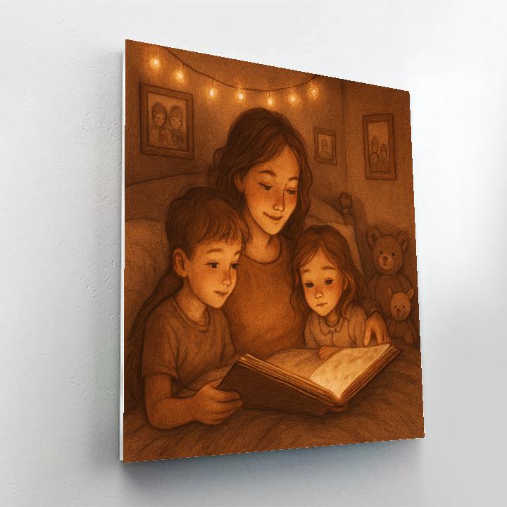 Bedtime Story Circle With Mom painting number kit