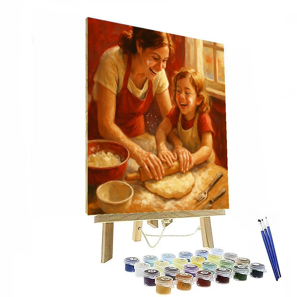 Cooking With Mom Kitchen Joy Painting by numbers kit