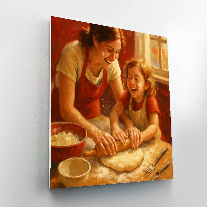 Cooking With Mom Kitchen Joy Painting by numbers kit