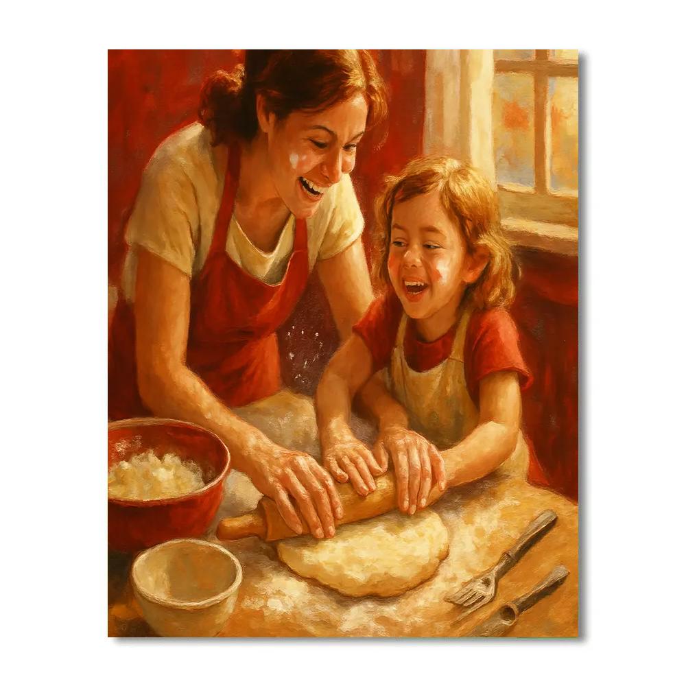 Cooking With Mom Kitchen Joy Painting by numbers kit