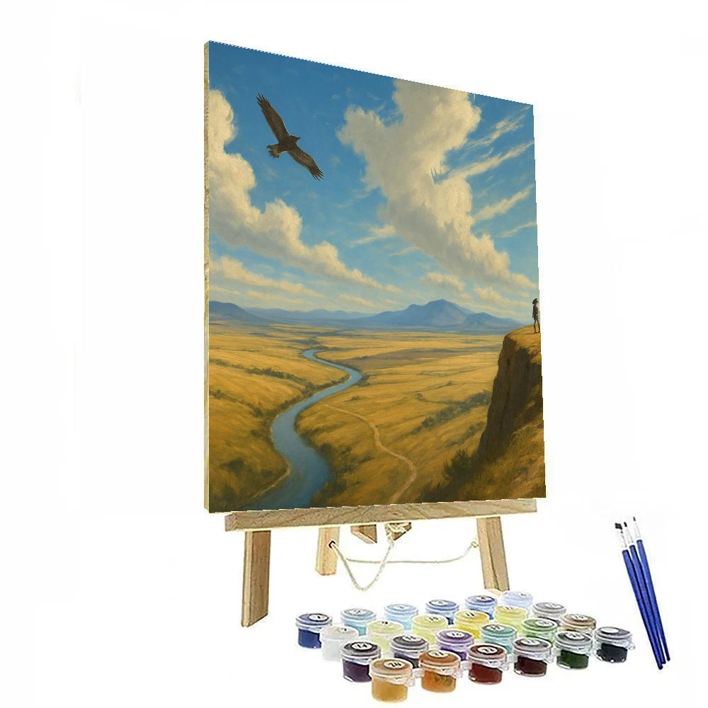 Landscape Skybound Valleys paint by numbers