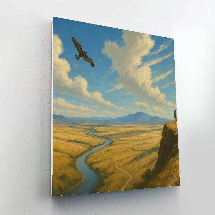 Landscape Skybound Valleys paint by numbers