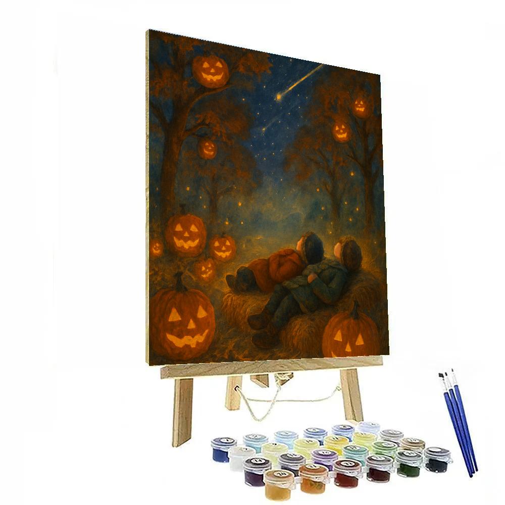 Stargazer Pumpkin Orchard Paint by numbers art