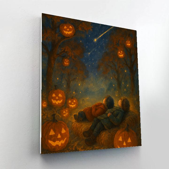 Stargazer Pumpkin Orchard Paint by numbers art