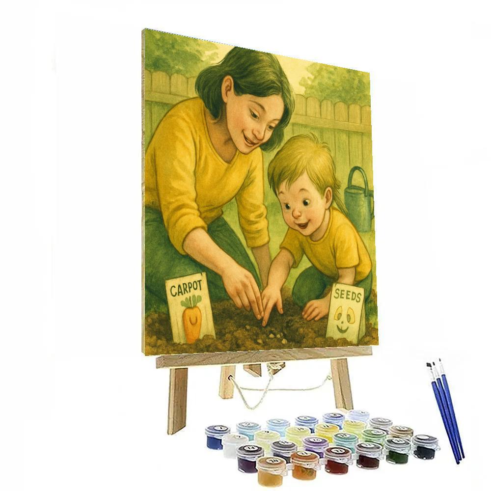 Garden Teaching With Mother paint by numbers